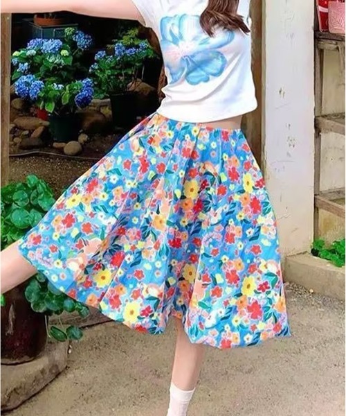 AsheKsha(アシクシャ)の「小花柄スカート(スカート・レディース・マルチ・F)」の5枚目の写真