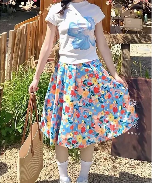 AsheKsha(アシクシャ)の「小花柄スカート(スカート・レディース・マルチ・F)」の7枚目の写真