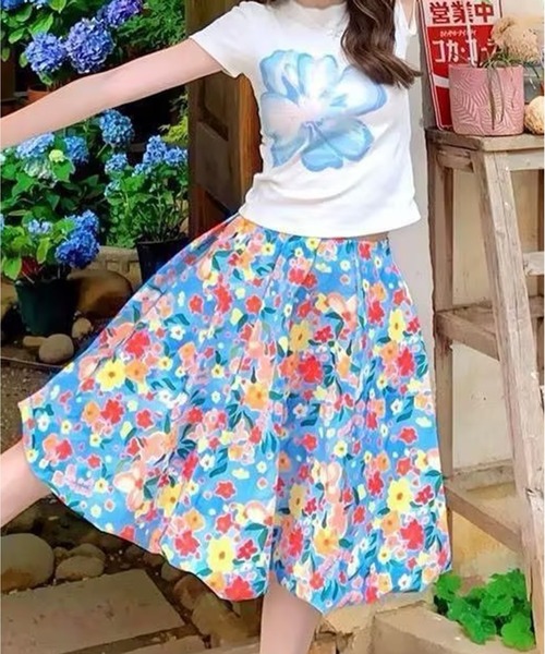 AsheKsha(アシクシャ)の「小花柄スカート(スカート・レディース・マルチ・F)」の12枚目の写真