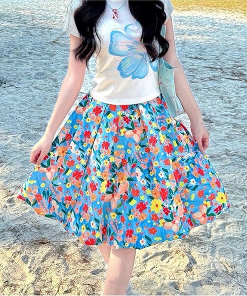 AsheKsha(アシクシャ)の「小花柄スカート(スカート・レディース・マルチ・F)」の13枚目の写真