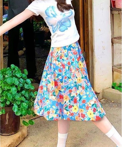 AsheKsha(アシクシャ)の「小花柄スカート(スカート・レディース・マルチ・F)」の15枚目の写真