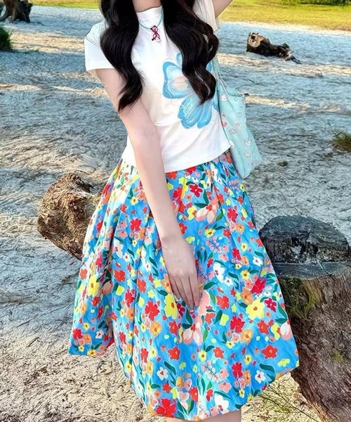AsheKsha(アシクシャ)の「小花柄スカート(スカート・レディース・マルチ・F)」の17枚目の写真