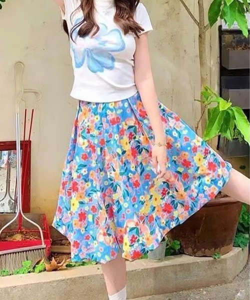 AsheKsha(アシクシャ)の「小花柄スカート(スカート・レディース・マルチ・F)」の21枚目の写真