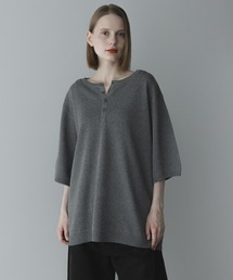 remer（リメール）の「remer 26春夏新作 / ルーズファインゲージヘンリーネックT / loose fine gauge henley neck Tee（Tシャツ/カットソー）」