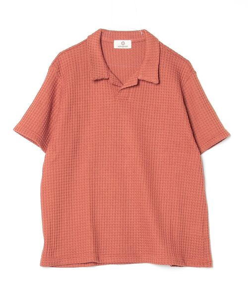 SEAGREEN(シーグリーン) BIG WAFFLE SKIPPER POLO（ポロシャツ