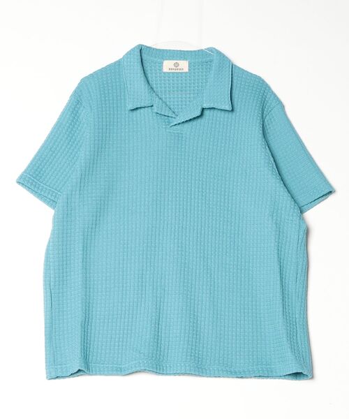 SEAGREEN(シーグリーン) BIG WAFFLE SKIPPER POLO（ポロシャツ