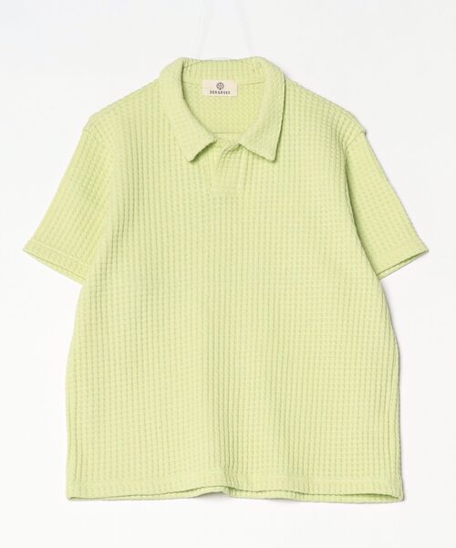 SEAGREEN(シーグリーン) BIG WAFFLE SKIPPER POLO（ポロシャツ