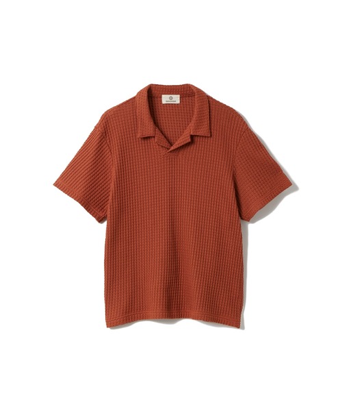 SEAGREEN(シーグリーン)の「SEAGREEN(シーグリーン) BIG WAFFLE SKIPPER POLO(ポロシャツ・メンズ・ブルー/グリーン/ブラウン・2/3)」の1枚目の写真