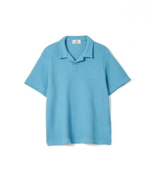 SEAGREEN BIG WAFFLE SKIPPER POLO