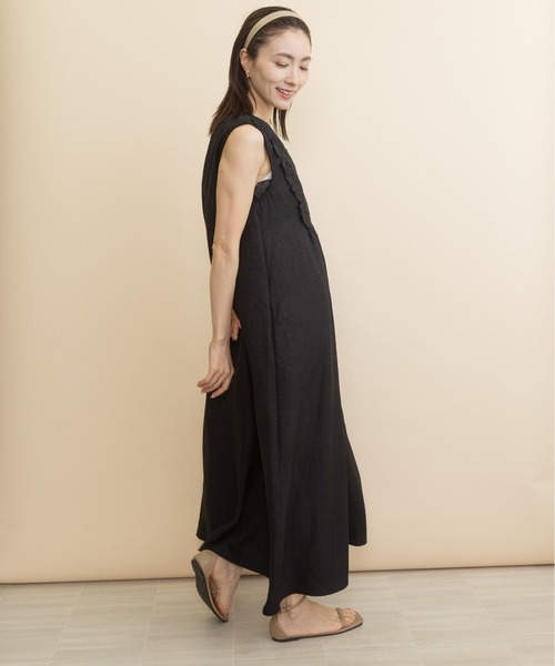lodie(ロディ)の「胸レース・ノースリワンピース(ワンピース・レディース・ベージュ/ブラック・FREE)」の14枚目の写真