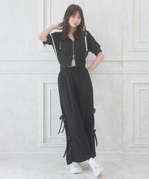 MAJESTIC LEGON | サイドリボンキラキラロングパンツ(その他パンツ)