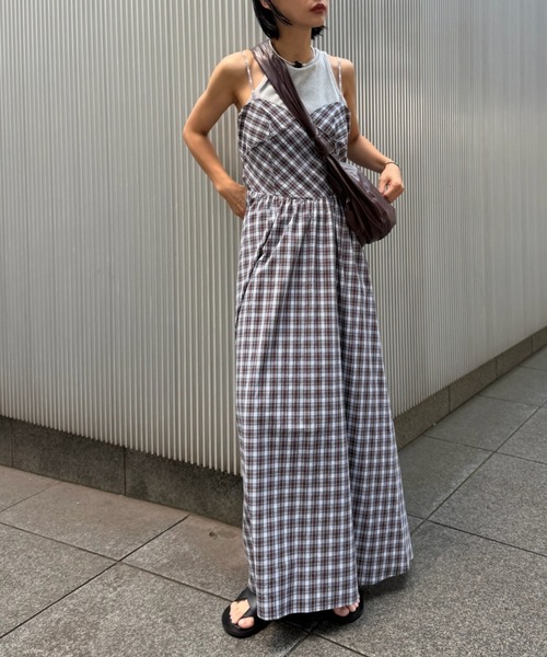 CHECK PATTERN CORSET DOCKING DRESS（ドレス）｜Ameri（アメリ）の