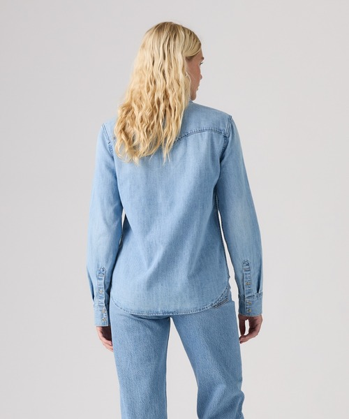 Levi's(リーバイス)の「Levi's/リーバイス ヘリテージ ウエスタン デニムシャツ(シャツ/ブラウス・レディース・インディゴブルー・XS/M/S)」の3枚目の写真