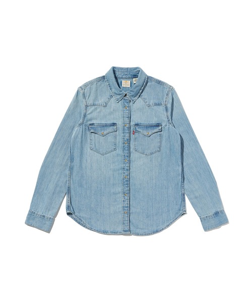 Levi's(リーバイス)の「Levi's/リーバイス ヘリテージ ウエスタン デニムシャツ(シャツ/ブラウス・レディース・インディゴブルー・XS/M/S)」の4枚目の写真