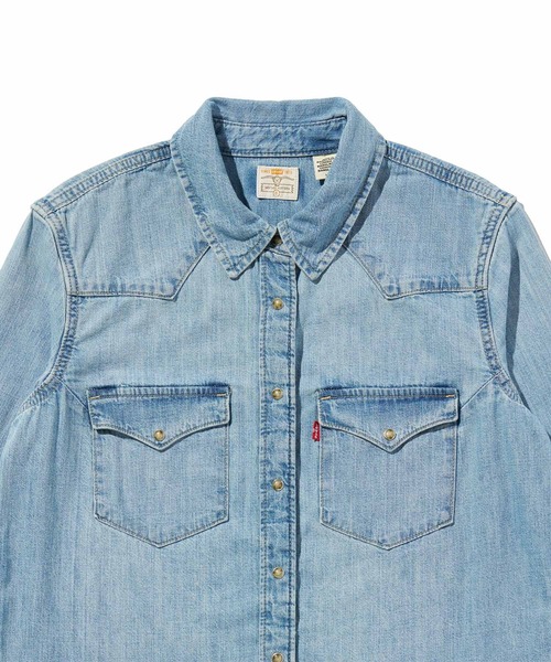 Levi's(リーバイス)の「Levi's/リーバイス ヘリテージ ウエスタン デニムシャツ(シャツ/ブラウス・レディース・インディゴブルー・XS/M/S)」の6枚目の写真