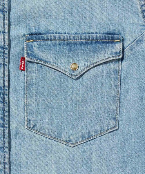 Levi's(リーバイス)の「Levi's/リーバイス ヘリテージ ウエスタン デニムシャツ(シャツ/ブラウス・レディース・インディゴブルー・XS/M/S)」の9枚目の写真