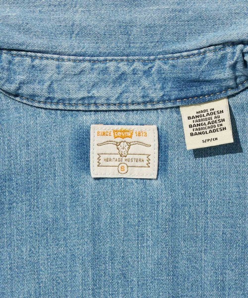 Levi's(リーバイス)の「Levi's/リーバイス ヘリテージ ウエスタン デニムシャツ(シャツ/ブラウス・レディース・インディゴブルー・XS/M/S)」の10枚目の写真