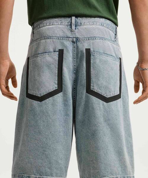 NIKE(ナイキ)の「ナイキ "Your Message Here" メンズ インディゴ デニム ショートパンツ / Nike "Your Message Here" Men's Indigo Denim Shorts IR8196-485 Blue Denim(デニムパンツ・メンズ・ブルー系その他2・34/28/32/30/40/38/36)」の9枚目の写真