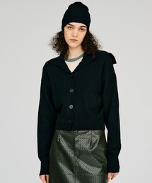 PRANK PROJECT | 【2026Autumn Pre-Order】オーバーカラーニットカーデ / Oversized Collar Knit Cardigan(カーディガン/ボレロ)