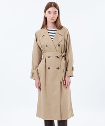 【WEB&一部店舗限定】【LUTHRIE(ラスリー)】ソフトギャバジントレンチコート