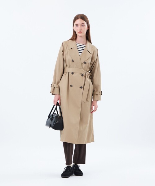 MACKINTOSH PHILOSOPHY（ﾏｯｷﾝﾄｯｼｭ ﾌｨﾛｿﾌｨｰ）の「【WEB&一部店舗限定】【LUTHRIE(ラスリー)】ソフトギャバジントレンチコート（トレンチコート・レディース・ダークネイビー/ベージュ・36/38）」の10枚目の写真