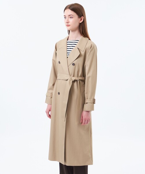 MACKINTOSH PHILOSOPHY（ﾏｯｷﾝﾄｯｼｭ ﾌｨﾛｿﾌｨｰ）の「【WEB&一部店舗限定】【LUTHRIE(ラスリー)】ソフトギャバジントレンチコート（トレンチコート・レディース・ダークネイビー/ベージュ・36/38）」の12枚目の写真