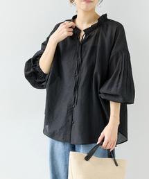 《WEB限定》ピンタックフリルブラウス