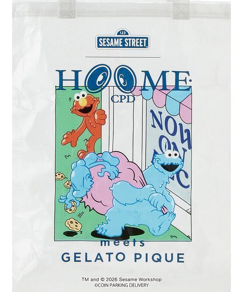 gelato pique（ジェラートピケ）の「【SESAMESTREET×CPDHOOME meets GELATOPIQUE】バッグ（トートバッグ・メンズ・オフホワイト・F）」の7枚目の写真