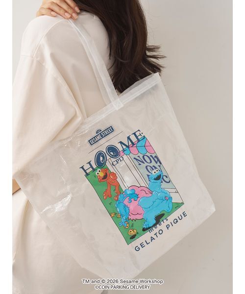 gelato pique（ジェラートピケ）の「【SESAMESTREET×CPDHOOME meets GELATOPIQUE】バッグ（トートバッグ・メンズ・オフホワイト・F）」の9枚目の写真