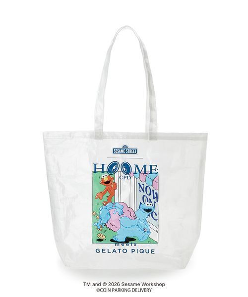 gelato pique（ジェラートピケ）の「【SESAMESTREET×CPDHOOME meets GELATOPIQUE】バッグ（トートバッグ・メンズ・オフホワイト・F）」の12枚目の写真