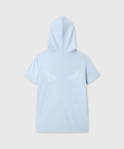 MIUKI(ミユキ)の「Kiel wing Hoodie Zip Up (Light Blue)(Tシャツ/カットソー・レディース・その他・OS)」の3枚目の写真