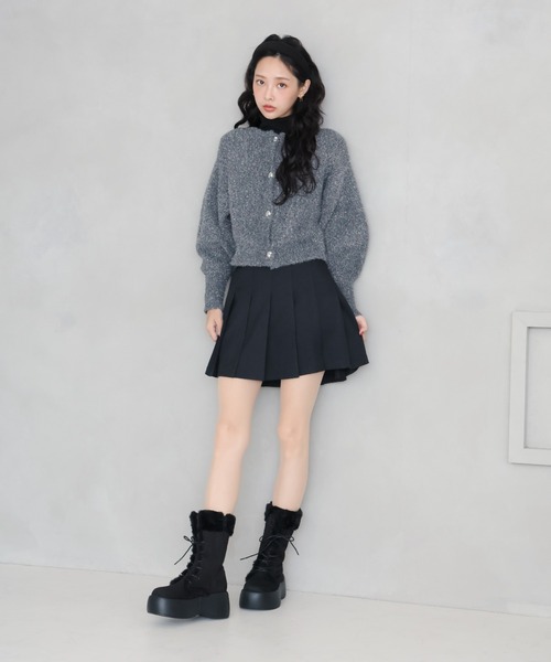 VIVIAN(ヴィヴィアン)の「ふわふわファー厚底レースアップブーツ ZOZOTOWN+オフィシャルサイト限定商品(ブーツ・レディース・ダークブラウン/ベージュ/ブラック・S/M/L/LL)」の9枚目の写真