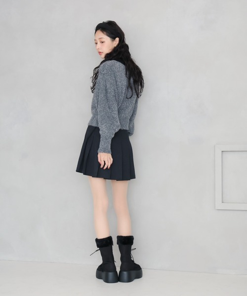 VIVIAN(ヴィヴィアン)の「ふわふわファー厚底レースアップブーツ ZOZOTOWN+オフィシャルサイト限定商品(ブーツ・レディース・ダークブラウン/ベージュ/ブラック・S/M/L/LL)」の10枚目の写真