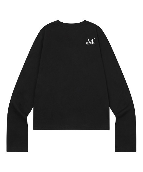 MUCENT(ムセント)の「◇MUCENT◇ブランド直輸入正規品/リアム レザー パッチ 長袖 Tシャツ LIAM LEATHER PATCH LONG SLEEVE T(Tシャツ/カットソー・レディース・ホワイト/ブラック・FREE)」の5枚目の写真
