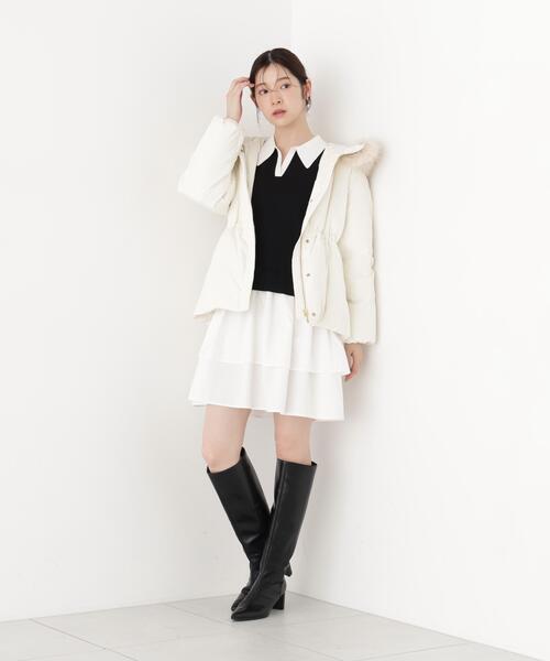 PROPORTION BODY DRESSING(プロポーションボディドレッシング)の「<E>ポロカラーミニワンピース / 1216240906(ワンピース・レディース・グレー系その他/ブラック・FREE)」の10枚目の写真