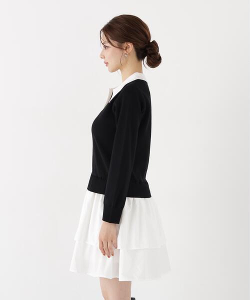 PROPORTION BODY DRESSING(プロポーションボディドレッシング)の「<E>ポロカラーミニワンピース / 1216240906(ワンピース・レディース・グレー系その他/ブラック・FREE)」の12枚目の写真
