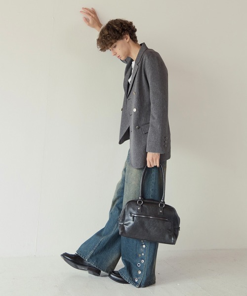 PBLIM(ページボーイリム)の「《UNISEX/セットアップ対応》ランダムボタンジャケット(テーラードジャケット・レディース・ブラウン/グレー・FREE)」の20枚目の写真