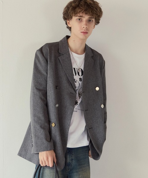 PBLIM(ページボーイリム)の「《UNISEX/セットアップ対応》ランダムボタンジャケット(テーラードジャケット・レディース・ブラウン/グレー・FREE)」の15枚目の写真