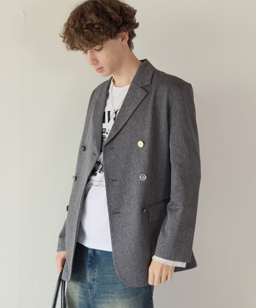 PBLIM(ページボーイリム)の「《UNISEX/セットアップ対応》ランダムボタンジャケット(テーラードジャケット・レディース・ブラウン/グレー・FREE)」の16枚目の写真