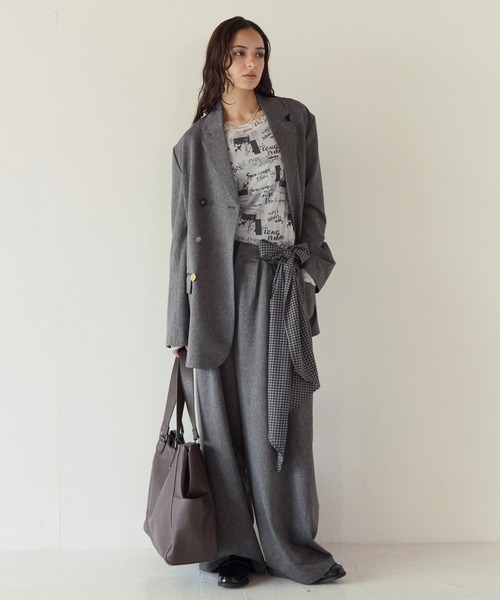 PBLIM(ページボーイリム)の「《UNISEX/セットアップ対応》ランダムボタンジャケット(テーラードジャケット・レディース・ブラウン/グレー・FREE)」の11枚目の写真