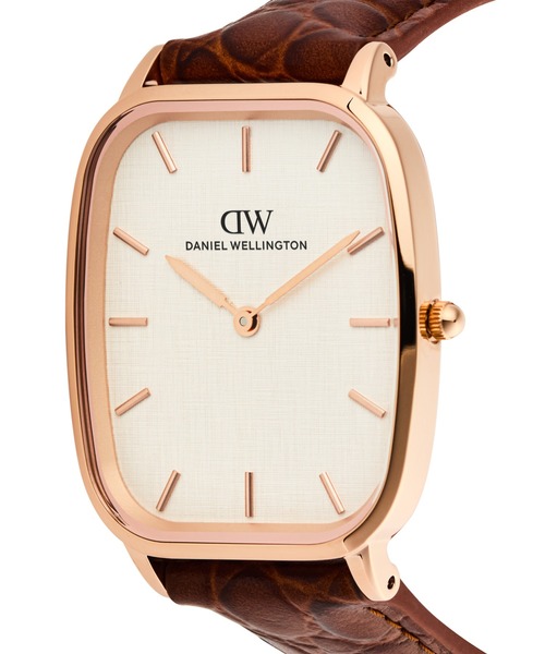 Daniel Wellington（ダニエルウェリントン）の「Marlon Croc Belly 32×36.30MM 本革 メンズ腕時計（アナログ腕時計・メンズ・ピンクゴールド/イエローゴールド/シルバー・ONE SIZE）」の5枚目の写真