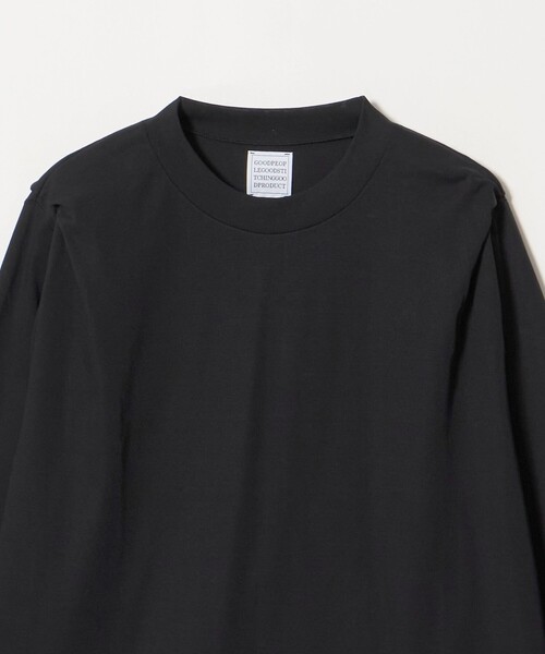 GOOD PEOPLE GOOD STITCHING GOOD PRODUCT(グッドピープルグッドスティッチンググッドプロダクト)の「<GOOD PEOPLE GOOD STITCHING GOOD PRODUCT>タック ショルダー ロングスリーブ Tシャツ(Tシャツ/カットソー・レディース・ホワイト/ブラック・S)」の7枚目の写真