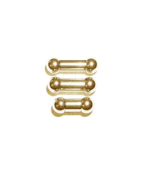 MORPH(モルフ)の「MORPH モルフ バーベル ボディーピアス 2ゲージ 8mm~14mm(ピアス(片耳用)・レディース・ゴールド・10/14/8)」の2枚目の写真