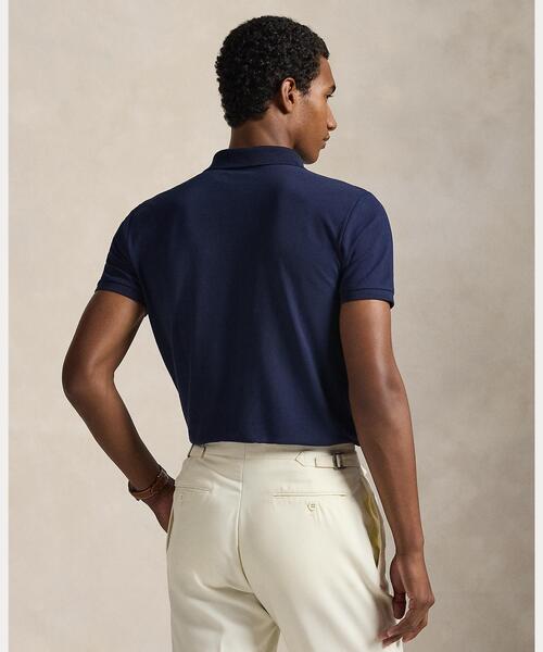POLO RALPH LAUREN(ポロ ラルフ ローレン)の「カスタム スリム フィット ストレッチ メッシュ ポロシャツ(ポロシャツ・メンズ・ブルー・XXL/XS/XL/S/M/L)」の4枚目の写真