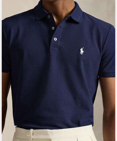 POLO RALPH LAUREN(ポロ ラルフ ローレン)の「カスタム スリム フィット ストレッチ メッシュ ポロシャツ(ポロシャツ・メンズ・ブルー・XXL/XS/XL/S/M/L)」の5枚目の写真