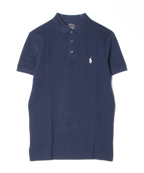 POLO RALPH LAUREN(ポロ ラルフ ローレン)の「カスタム スリム フィット ストレッチ メッシュ ポロシャツ(ポロシャツ・メンズ・ブルー・XXL/XS/XL/S/M/L)」の6枚目の写真