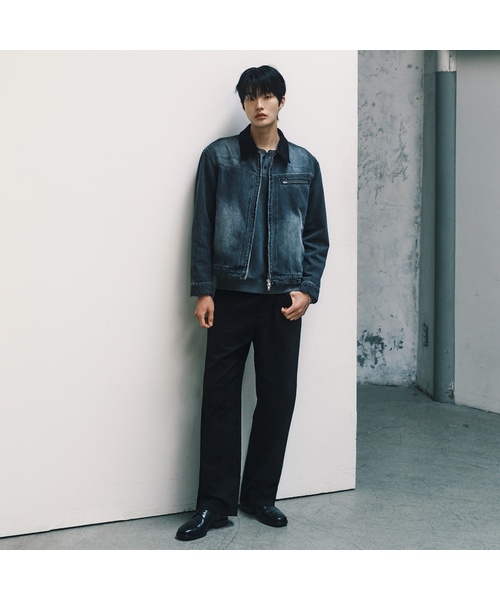MINDBRIDGE（マインドブリッジ）の「コットン100% カーブドワイド デイリーデニムパンツ - 3カラー（デニムパンツ・メンズ・ブラウン/ブラック/ベージュ・29/30/32/34/36）」の2枚目の写真