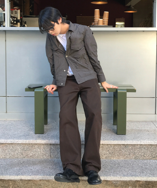 MINDBRIDGE（マインドブリッジ）の「コットン100% カーブドワイド デイリーデニムパンツ - 3カラー（デニムパンツ・メンズ・ブラウン/ブラック/ベージュ・29/30/32/34/36）」の5枚目の写真