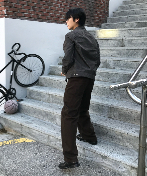 MINDBRIDGE（マインドブリッジ）の「コットン100% カーブドワイド デイリーデニムパンツ - 3カラー（デニムパンツ・メンズ・ブラウン/ブラック/ベージュ・29/30/32/34/36）」の7枚目の写真