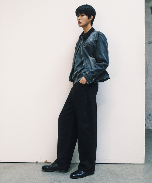 MINDBRIDGE（マインドブリッジ）の「コットン100% カーブドワイド デイリーデニムパンツ - 3カラー（デニムパンツ・メンズ・ブラウン/ブラック/ベージュ・29/30/32/34/36）」の17枚目の写真